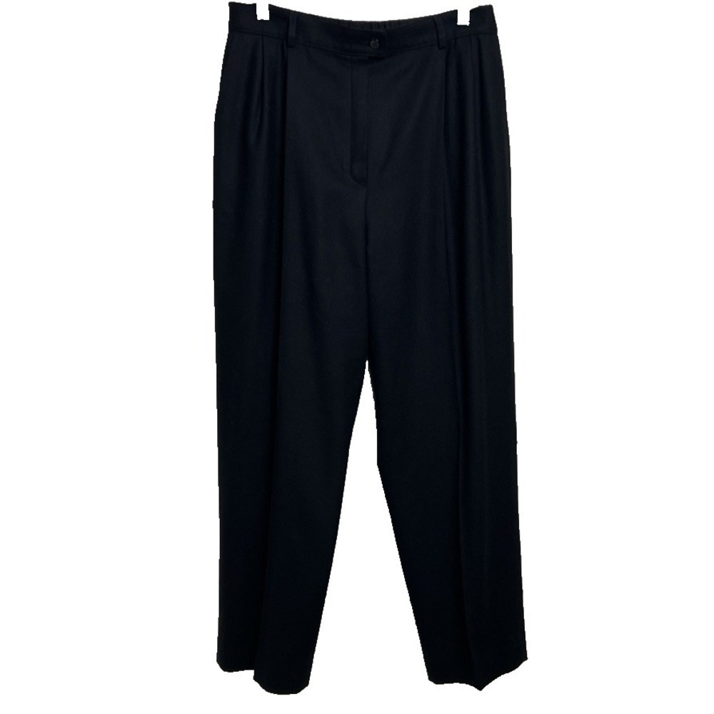 Pendleton Pants Womens Sz 14P Petite Pure Virgin Wool Pleated Front USA Lined D1